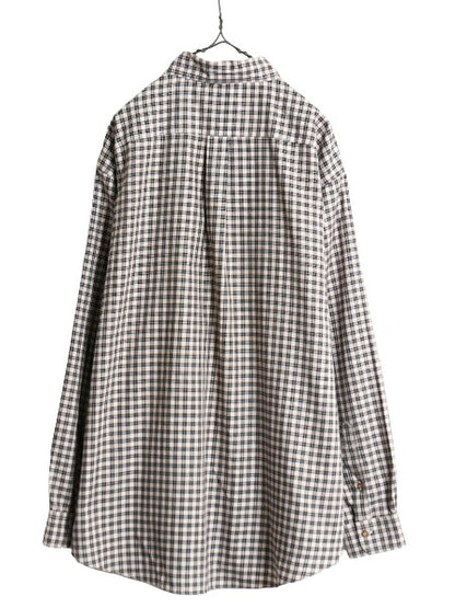 ブルックスブラザーズ チェック 長袖 ボタンダウン シャツ メンズ XL BROOKS BROTHERS 346 長袖シャツ コットン ノーアイロン 大きいサイズ