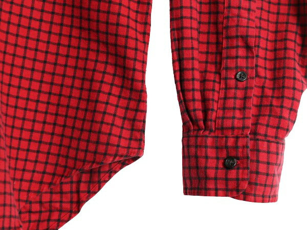 00s ラルフローレン チェック ボタンダウン フランネル シャツ メンズ L / 古着 00年代 オールド ポロ 長袖シャツ ネルシャツ ワンポイント