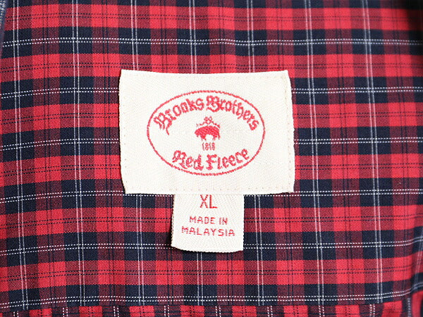 ブルックスブラザーズ チェック 長袖 シャツ メンズ XL 古着 BROOKS BROTHERS Red Fleece コットン マルチカラー 大きいサイズ ワイシャツ