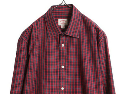 ブルックスブラザーズ チェック 長袖 シャツ メンズ XL 古着 BROOKS BROTHERS Red Fleece コットン マルチカラー 大きいサイズ ワイシャツ