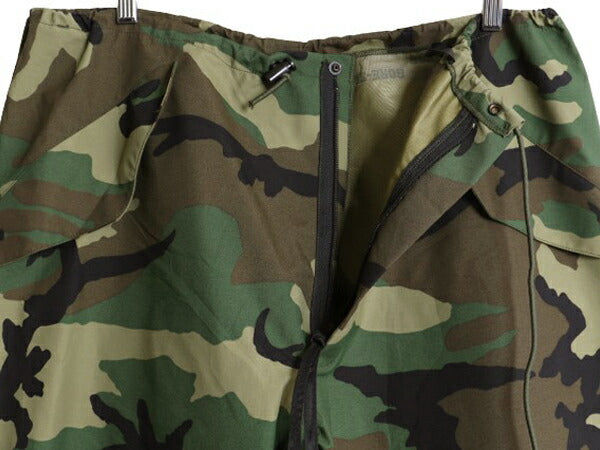 デッドストック 米軍実物 US ARMY ウッドランド カモ オーバー パンツ LARGE REGULAR 程/ 未使用 ECWCS ゴアテックス アーミー ミリタリー