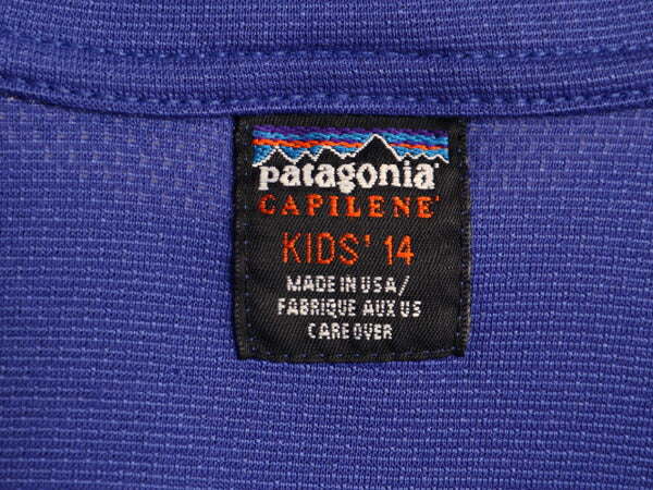 00s 00年製 USA製 パタゴニア キャプリーン 長袖 Tシャツ メンズ XS レディース S 程 00年代 オールド Patagonia ロンT アンダーシャツ