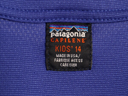 00s 00年製 USA製 パタゴニア キャプリーン 長袖 Tシャツ メンズ XS レディース S 程 00年代 オールド Patagonia ロンT アンダーシャツ