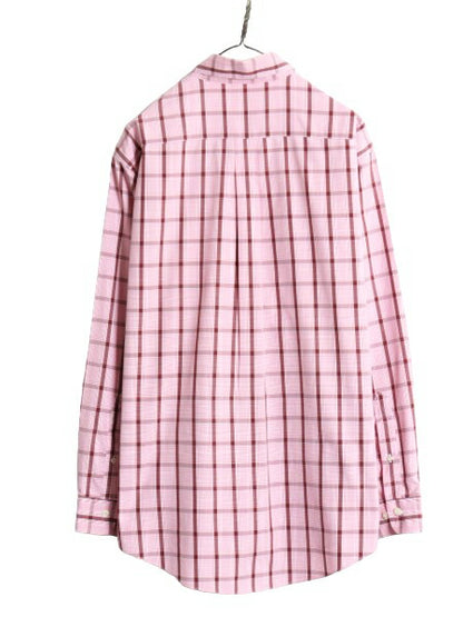 ブルックスブラザーズ チェック 長袖 ボタンダウン シャツ メンズ M / Brooks Brothers ポケット付き 長袖シャツ ノーアイロン ワイシャツ