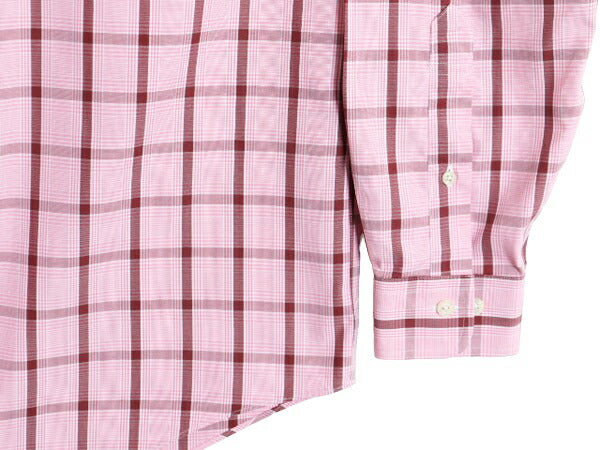 ブルックスブラザーズ チェック 長袖 ボタンダウン シャツ メンズ M / Brooks Brothers ポケット付き 長袖シャツ ノーアイロン ワイシャツ