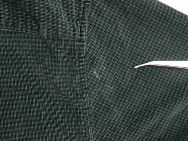 90s エディーバウアー コーデュロイ 長袖 ボタンダウン シャツ メンズ M 古着 90年代 オールド Eddie Bauer 長袖シャツ チェック ツートン