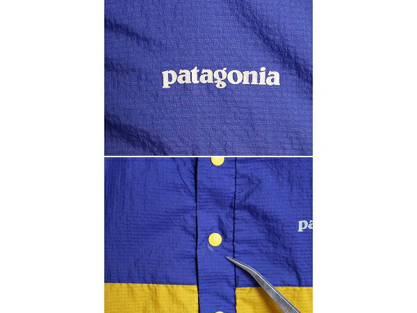 16年製 パタゴニア フーディニ プルオーバー レディース XS / 古着 PATAGONIA 薄手 ナイロン ハイネック ブルゾン プルオーバー ツートン