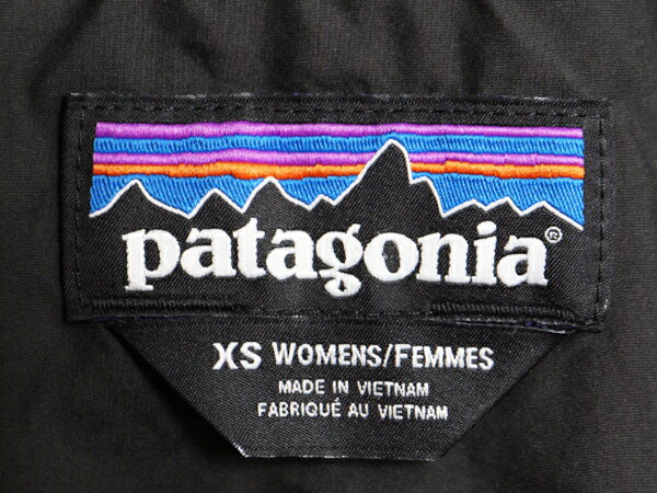 21年製 パタゴニア 中綿 キルティング ジャケット レディース XS 古着 Patagonia アウトドア ナイロン ブルゾン フルジップ ハイネック 黒