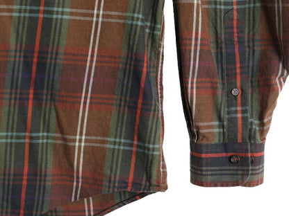 ブルックスブラザーズ チェック 長袖 ボタンダウン シャツ メンズ XL / 古着 Brooks Brothers フランネル マルチカラー コットン ウール BD