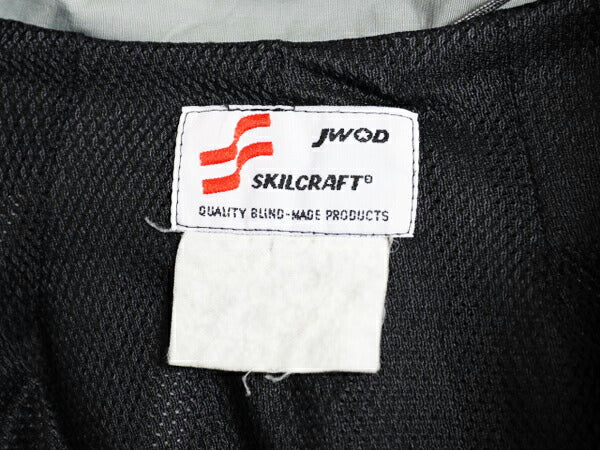 米軍実物 US ARMY ナイロン トレーニング ジャケット メンズ M 程/ 古着 軍物 PFU ミリタリー ブルゾン ジャンパー フルジップ ツートン 灰