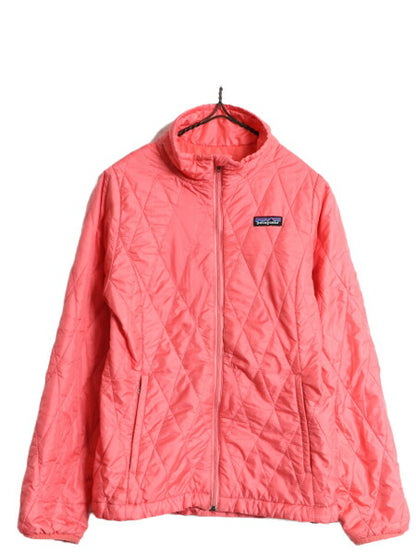 パタゴニア ナノ パフ ジャケット キッズ L レディース XS 程 古着 PATAGONIA 中綿 ナイロン キルティング ブルゾン アウトドア パッカブル