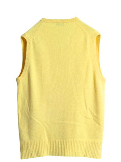 60s 70s スコットランド製 高級 100% カシミヤ ブルックスブラザーズ Vネック ニット ベスト メンズ L / ヴィンテージ 重ね着 プルオーバー