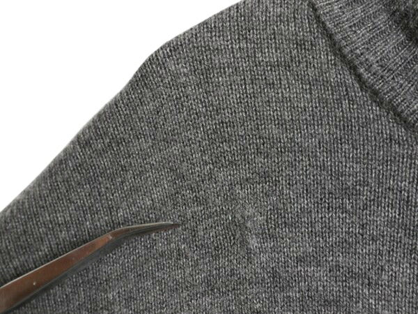 パタゴニア ハーフジップ ラム ウール ニット セーター メンズ L 11年製 古着 Patagonia アウトドア ハイネック 無地 薄手 ワンポイント 灰