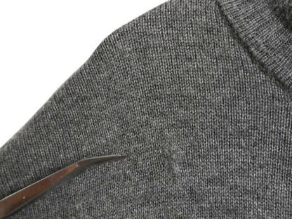 パタゴニア ハーフジップ ラム ウール ニット セーター メンズ L 11年製 古着 Patagonia アウトドア ハイネック 無地 薄手 ワンポイント 灰