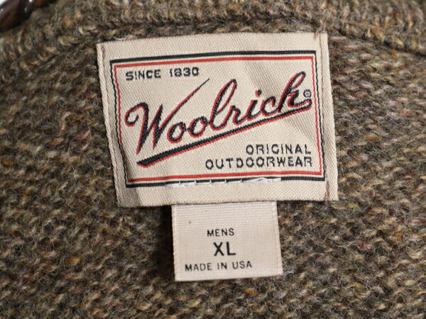 90s USA製 ウールリッチ ノルディック 総柄 ニット セーター メンズ XL / 古着 90年代 オールド Woolrich アウトドア ウール ミドルゲージ