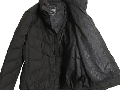 ノースフェイス ナイロン ダウン ジャケット レディース M / 古着 The North Face ジャンパー 600フィル ハイネック キルティング ブラック