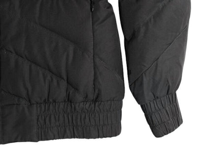 ノースフェイス ナイロン ダウン ジャケット レディース M / 古着 The North Face ジャンパー 600フィル ハイネック キルティング ブラック