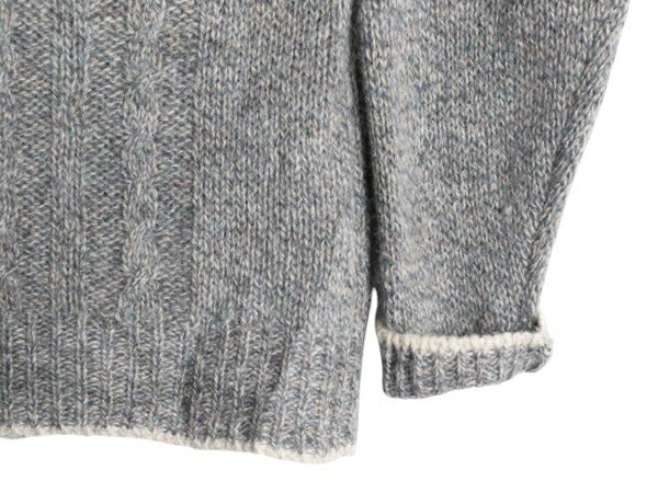 90s ウールリッチ タートルネック シェットランド ウール ニット セーター レディース M オールド Woolrich 旧タグ ケーブル ミドルゲージ