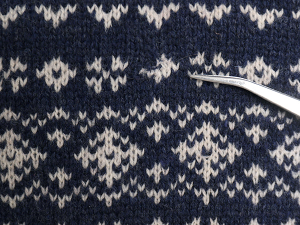 デッドストック ブルックスブラザーズ ウール ニット セーター メンズ L クルーネック バーズアイ ノルディック 総柄 Brooks Brothers 346
