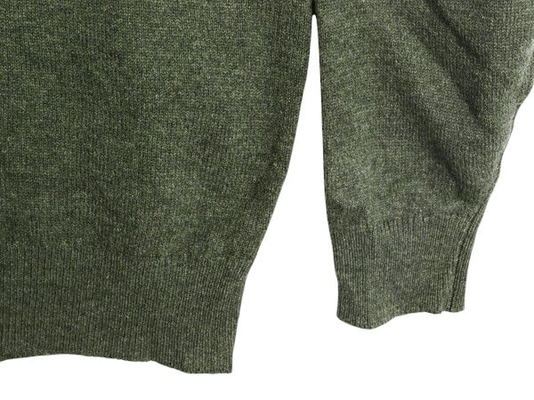 80s スコットランド製 エルエルビーン ラム ウール ニット セーター メンズ L / ヴィンテージ アウトドア LLBEAN クルーネック 無地 旧タグ