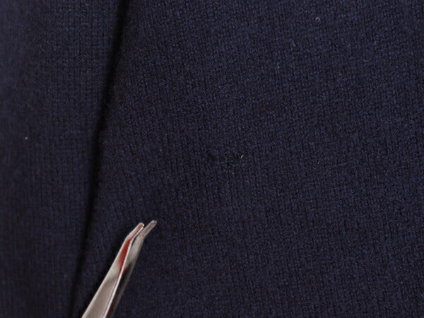 ブルックスブラザーズ ラム ウール ニット セーター メンズ M / Brooks Brothers 薄手 ワンポイント クルーネック シンプル ハイゲージ 紺