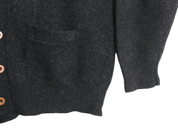 80s OLD GAP シェットランド ウール ニット カーディガン メンズ M ヴィンテージ ギャップ セーター 前開き 重ね着 ポケット付き ボーダー