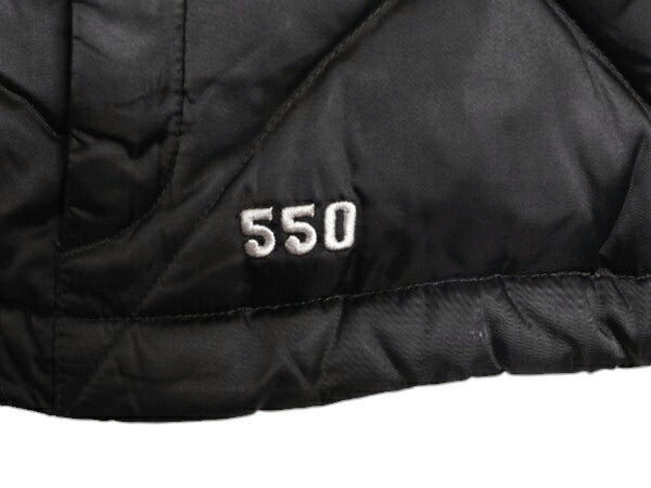 US企画 ノースフェイス ナイロン ダウン ベスト レディース XS 古着 The North Face フルジップ キルティング 550フィル 重ね着 前開き 黒