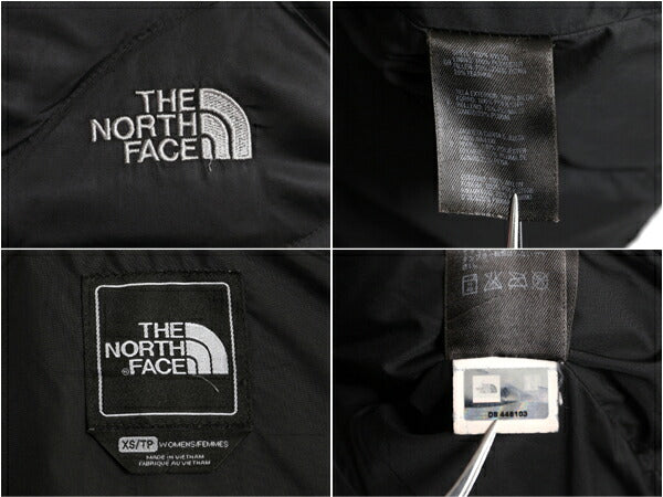 US企画 ノースフェイス ナイロン ダウン ベスト レディース XS 古着 The North Face フルジップ キルティング 550フィル 重ね着 前開き 黒