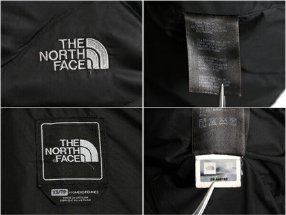 US企画 ノースフェイス ナイロン ダウン ベスト レディース XS 古着 The North Face フルジップ キルティング 550フィル 重ね着 前開き 黒