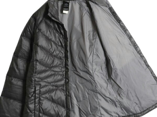 US企画 ノースフェイス ナイロン ダウン ジャケット レディース M / The North Face ジャンパー 550 フィル ハイネック キルティング 濃灰