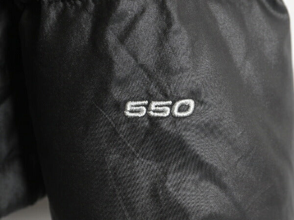 US企画 ノースフェイス ナイロン ダウン ジャケット レディース M / The North Face ジャンパー 550 フィル ハイネック キルティング 濃灰