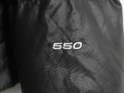 US企画 ノースフェイス ナイロン ダウン ジャケット レディース M / The North Face ジャンパー 550 フィル ハイネック キルティング 濃灰