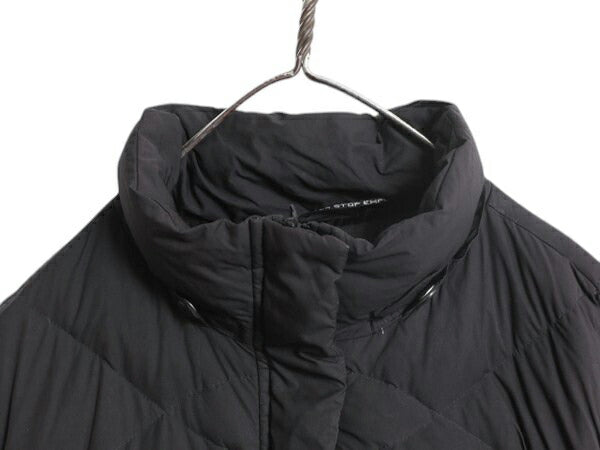 US企画 ノースフェイス ロング ダウン コート レディース L / 古着 The North Face アウトドア パーカー ナイロン ジャケット 550フィル 黒