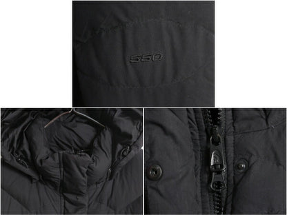 US企画 ノースフェイス ロング ダウン コート レディース L / 古着 The North Face アウトドア パーカー ナイロン ジャケット 550フィル 黒