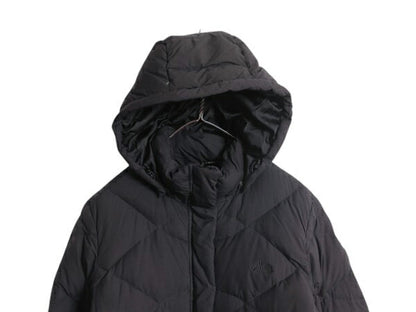 US企画 ノースフェイス ロング ダウン コート レディース L / 古着 The North Face アウトドア パーカー ナイロン ジャケット 550フィル 黒