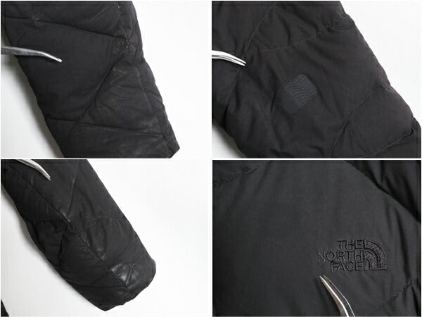 US企画 ノースフェイス ロング ダウン コート レディース L / 古着 The North Face アウトドア パーカー ナイロン ジャケット 550フィル 黒