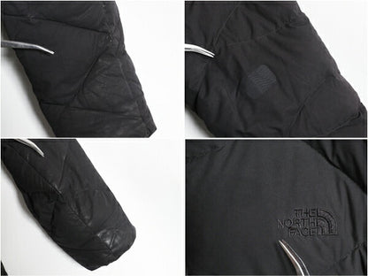 US企画 ノースフェイス ロング ダウン コート レディース L / 古着 The North Face アウトドア パーカー ナイロン ジャケット 550フィル 黒