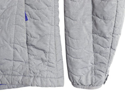 US企画 ノースフェイス 中綿 キルティング ナイロン ジャケット レディース L / 古着 The North Face ジャンパー フルジップ アウトドア 灰