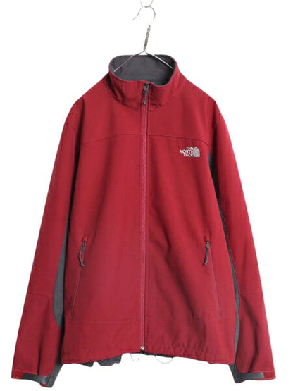 US企画 ノースフェイス APEX ソフトシェル ジャケット メンズ XL / ブルゾン フルジップ ハイネック 裏 フリース ストレッチ 大きいサイズ