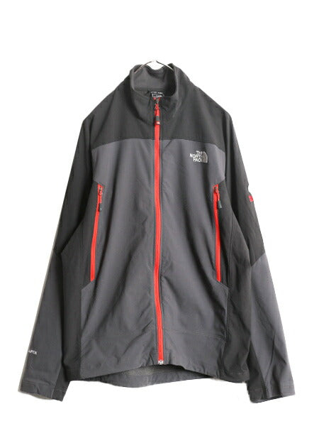 ノースフェイス サミット シリーズ APEX ソフトシェル ジャケット メンズ L / 古着 アウトドア ブルゾン フルジップ ストレッチ ツートン