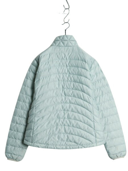 パタゴニア ダウン セーター レディース L 古着 08年製 Patagonia ナイロン ジャケット アウター ブルゾン アウトドア パッカブル グリーン