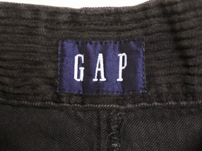 90s OLD GAP 太畝 コーデュロイ パンツ レディース M 程 実寸 31 29 古着 オールド ギャップ ツータック スラックス テーパード コーズ 茶