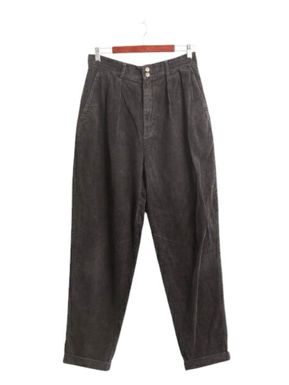 90s OLD GAP 太畝 コーデュロイ パンツ レディース M 程 実寸 31 29 古着 オールド ギャップ ツータック スラックス テーパード コーズ 茶