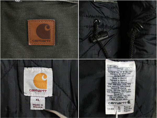 US企画 カーハート トラディショナル コート メンズ XL / CARHARTT ダック ジャケット ブルゾン 中綿 キルティング ライナー モス グリーン
