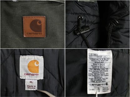 US企画 カーハート トラディショナル コート メンズ XL / CARHARTT ダック ジャケット ブルゾン 中綿 キルティング ライナー モス グリーン