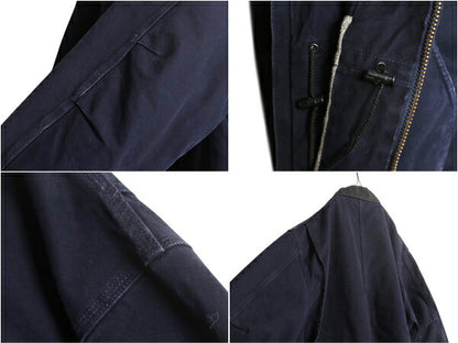 US企画 カーハート リッジ コート メンズ 2XL / CARHARTT ダック ジャケット ブルゾン ワーク 裏 ボア パイル フリース 廃盤 フルジップ 紺