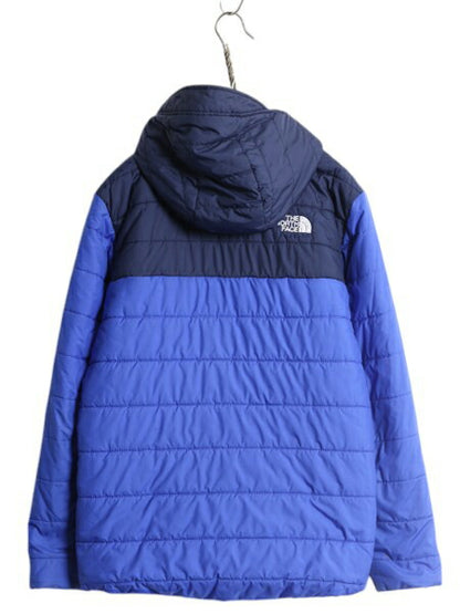 US企画 ノースフェイス リバーシブル ジャケット ボーイズ XL メンズ M 程/ The North Face 中綿 ナイロン パーカー ジャンパー ツートン