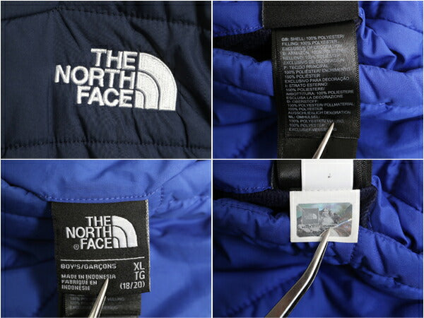 US企画 ノースフェイス リバーシブル ジャケット ボーイズ XL メンズ M 程/ The North Face 中綿 ナイロン パーカー ジャンパー ツートン