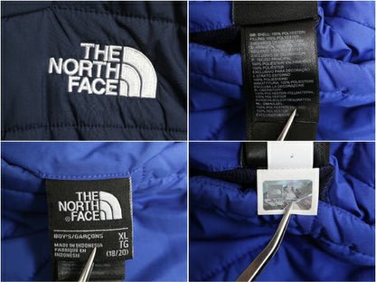 US企画 ノースフェイス リバーシブル ジャケット ボーイズ XL メンズ M 程/ The North Face 中綿 ナイロン パーカー ジャンパー ツートン
