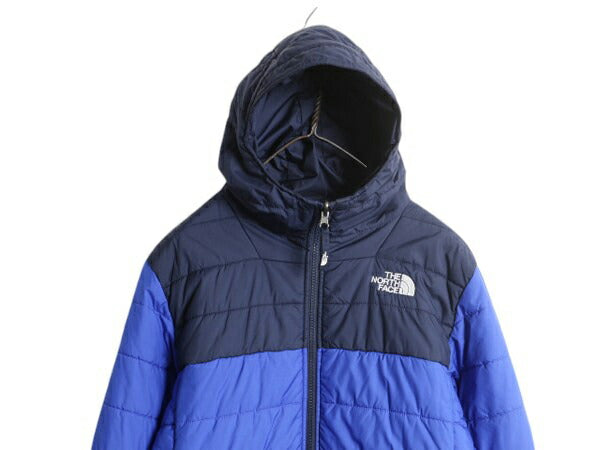 US企画 ノースフェイス リバーシブル ジャケット ボーイズ XL メンズ M 程/ The North Face 中綿 ナイロン パーカー ジャンパー ツートン